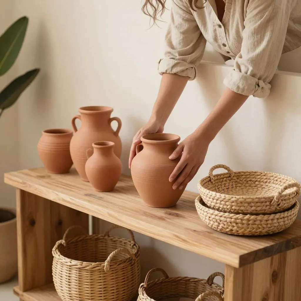 Outdoor seating with desert palette